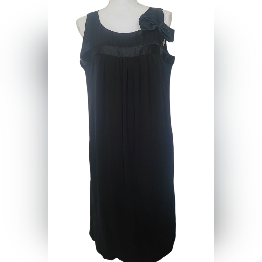 Eliza J Black Embellished Sheath Midi Dress